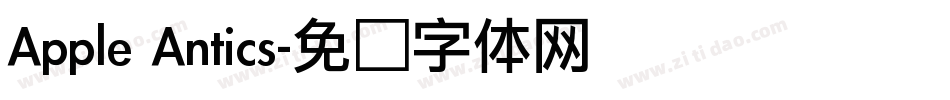 Apple Antics字体转换